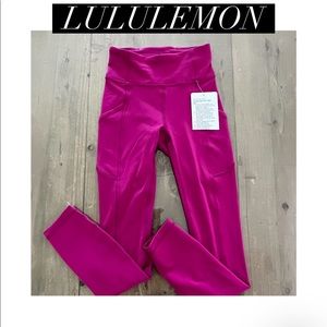 Lululemon Leggings, fuchsia, size 0, NWT
